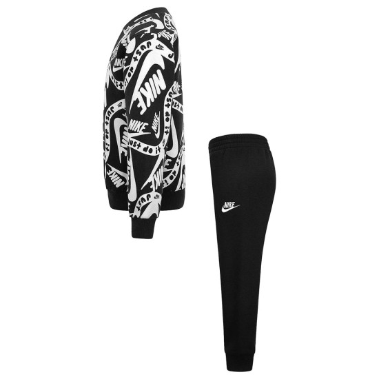 Nike Βρεφικές φόρμες σετ Sportswear Club AOP Nike Βρεφικές φόρμες σετ Sportswear Club AOP